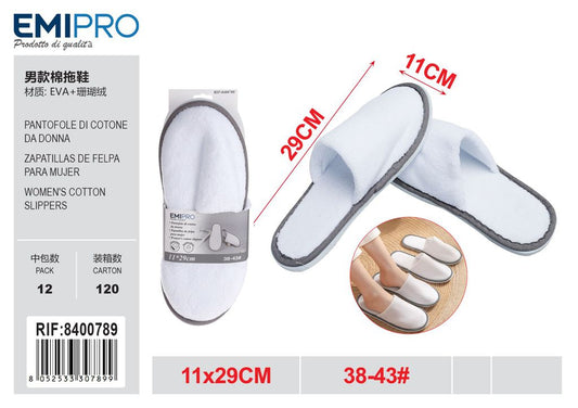 Pantofole Di Cotone Da Uomo 29*11cm