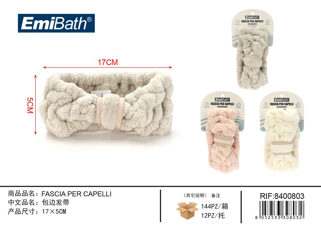 Fascia Per Capelli 17*5cm