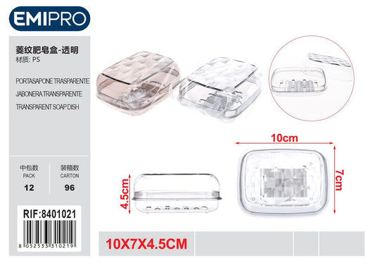 Portasapone Trasparente 10*7*4.5cm