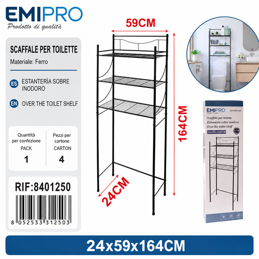 Scaffale per Toilette 24*29*164cm