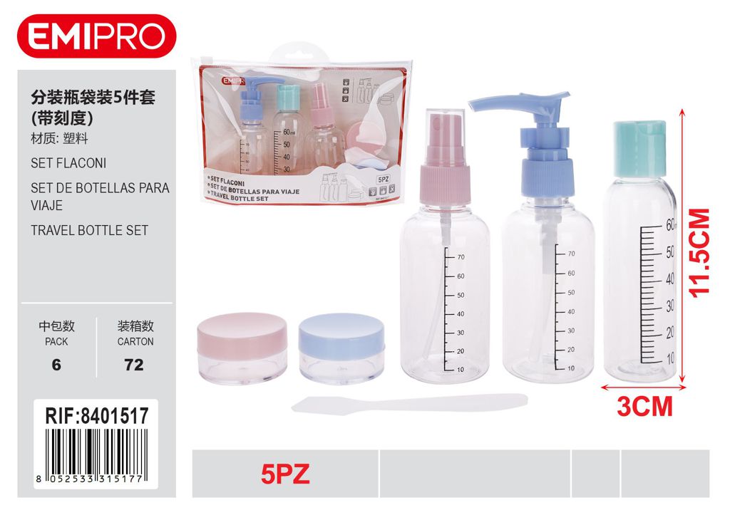 Set Flaconi 5Pz