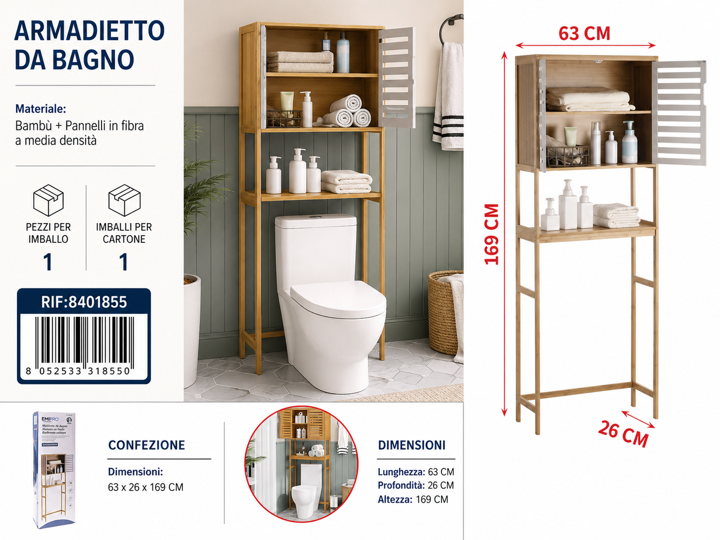 Mobiletto da Bagno