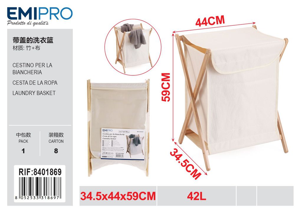 Cestino Per La Biancheria 44*34.5*59cm