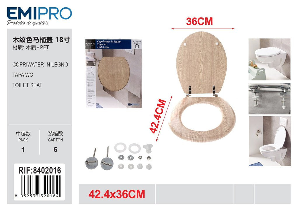 Copriwater In Legno42.4*36cm