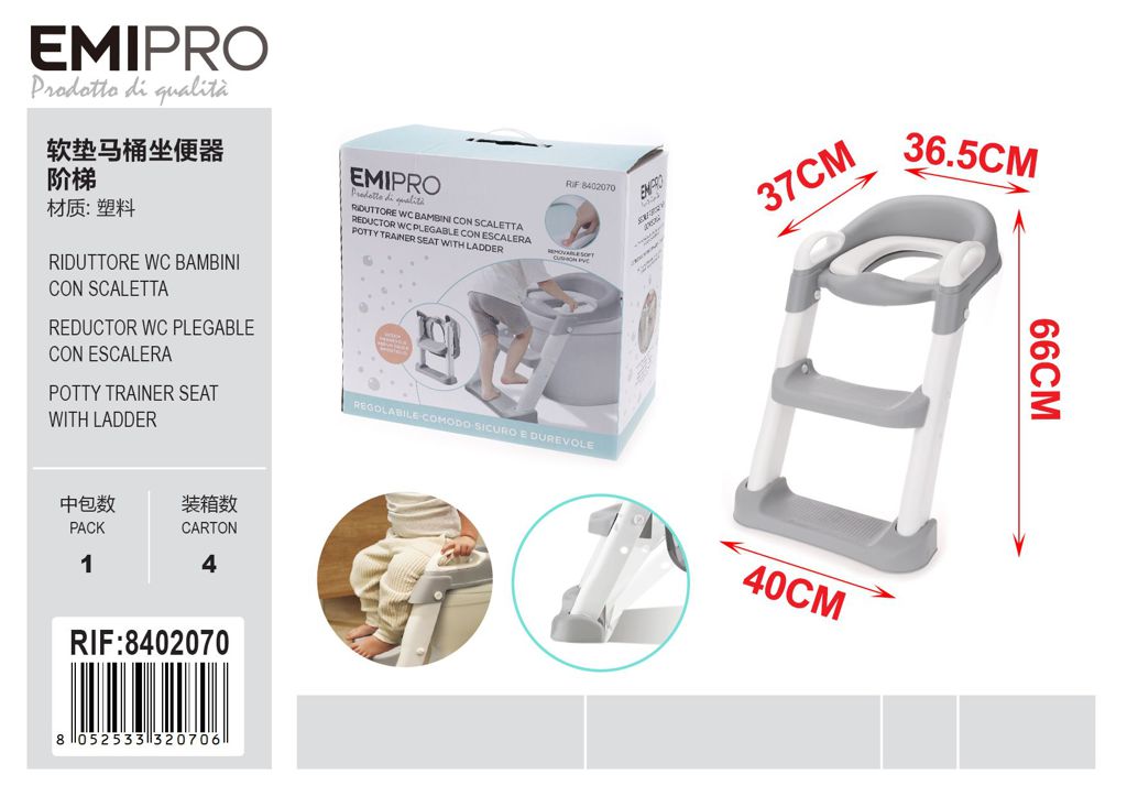 Riduttore wc Bambini Con Scaletta