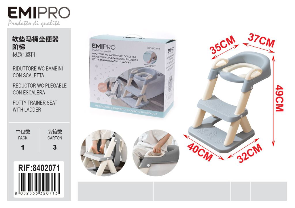 Riduttore wc Bambini Con Scaletta