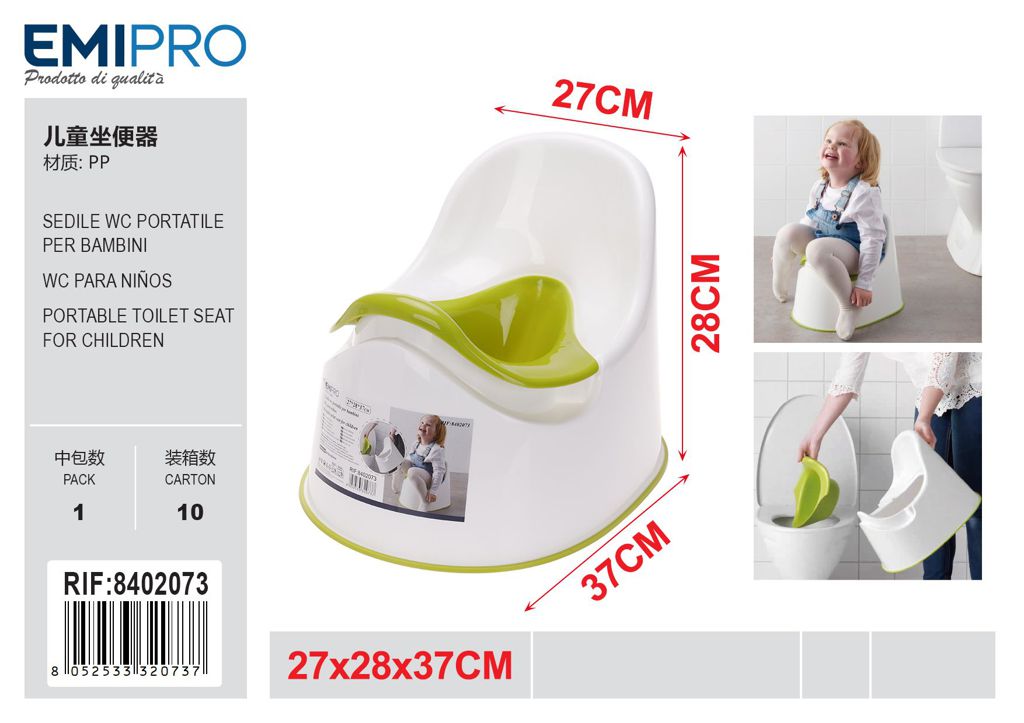Sedile wc Portatile Per Bambini 36*27*28 H cm