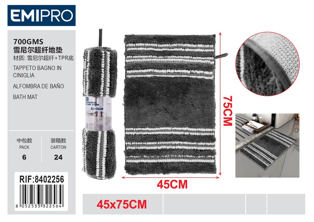 Tappeto Bagno In Ciniglia 45*75cm