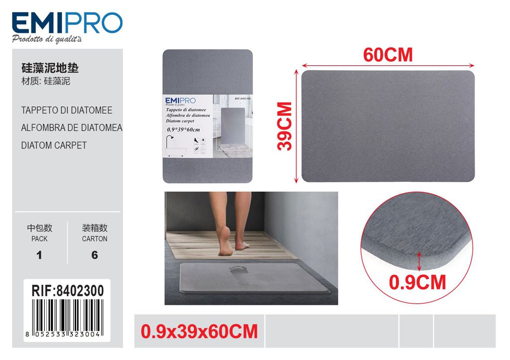 Tappeto Di Diatomee 39*60*9cm