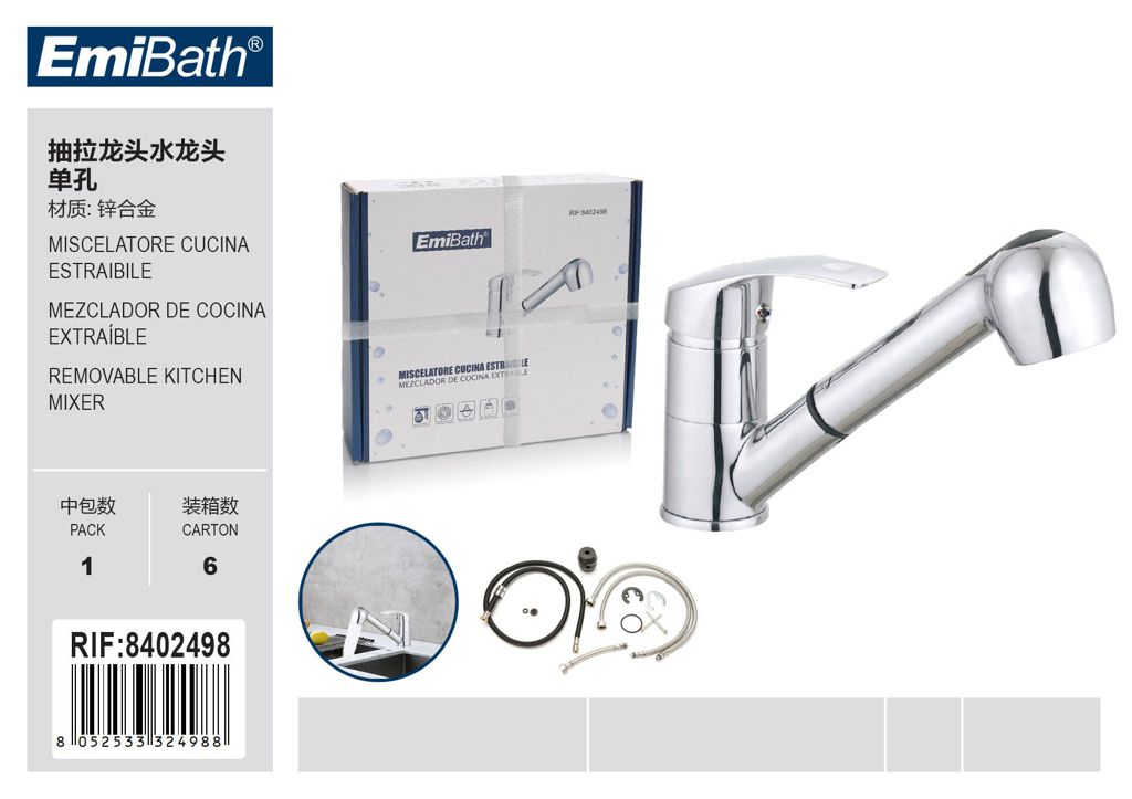 Miscelatore Cucina Estraibile