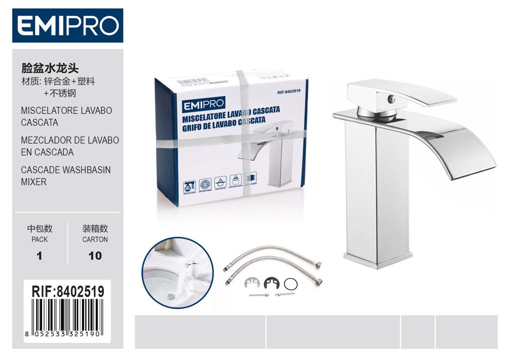 Miscelatore Lavabo Cascata