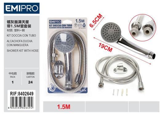 Kit Doccia Con Tubo 1.5M