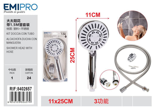 Kit Doccia Con Tubo 1.5M
