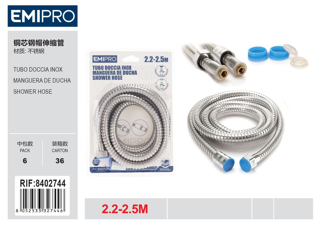 Tubo Doccia Estensibile 2.2M-2.5M