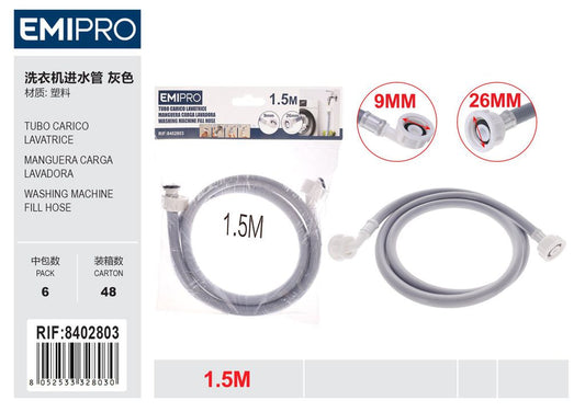 Tubo Carico Lavatrice 1.5M