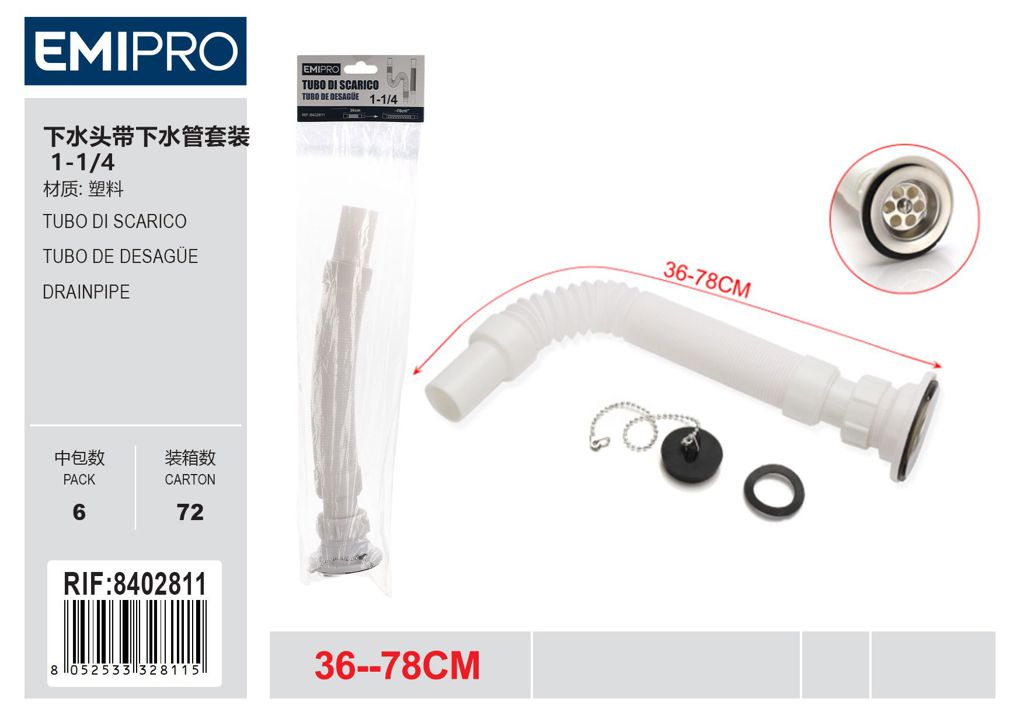 Tubo Di Scarico 1-1/4
