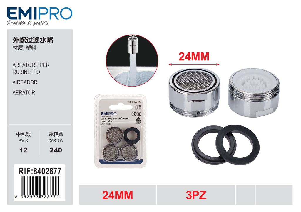 Areatore Per Rubinetto 3Pz