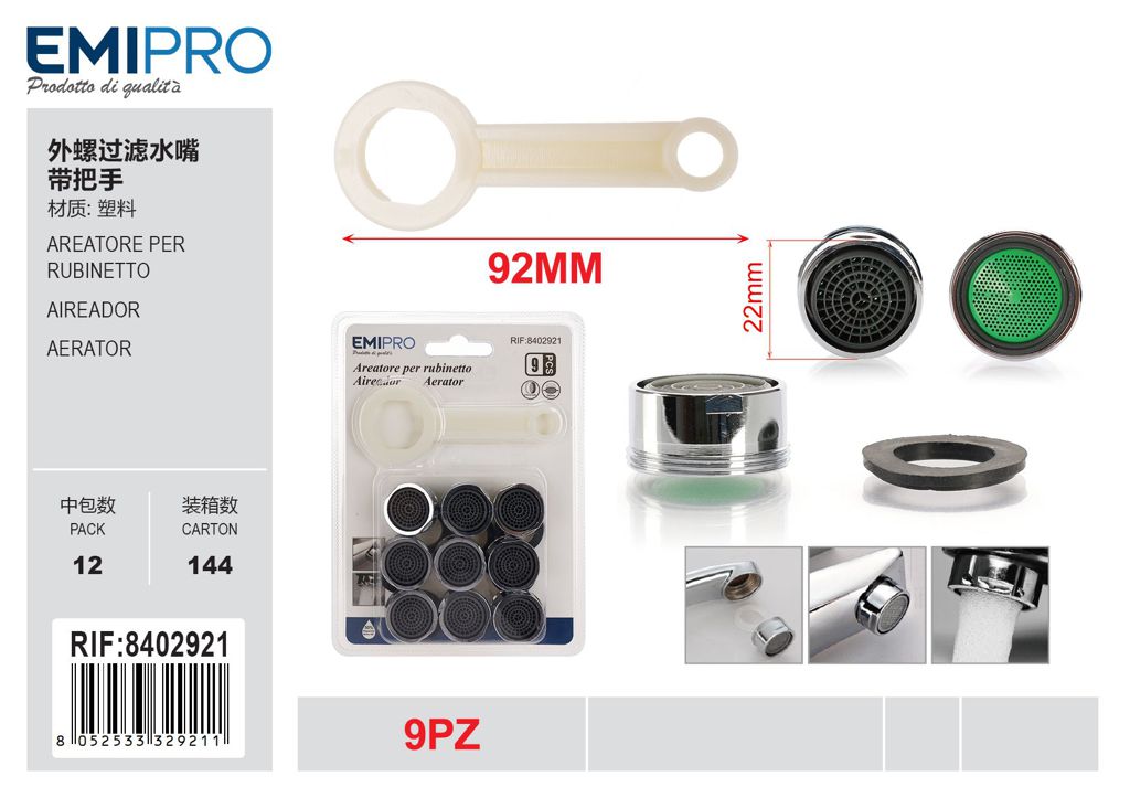 Areatore Per Rubinetto 9Pz