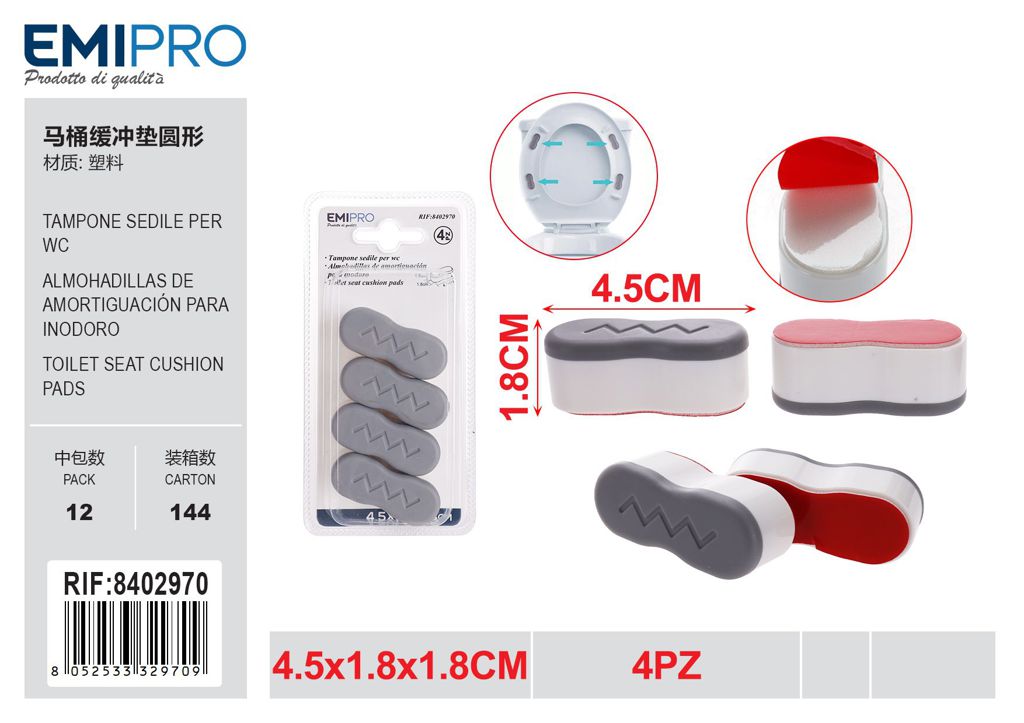 Tampone Sedile Per wc 4Pz
