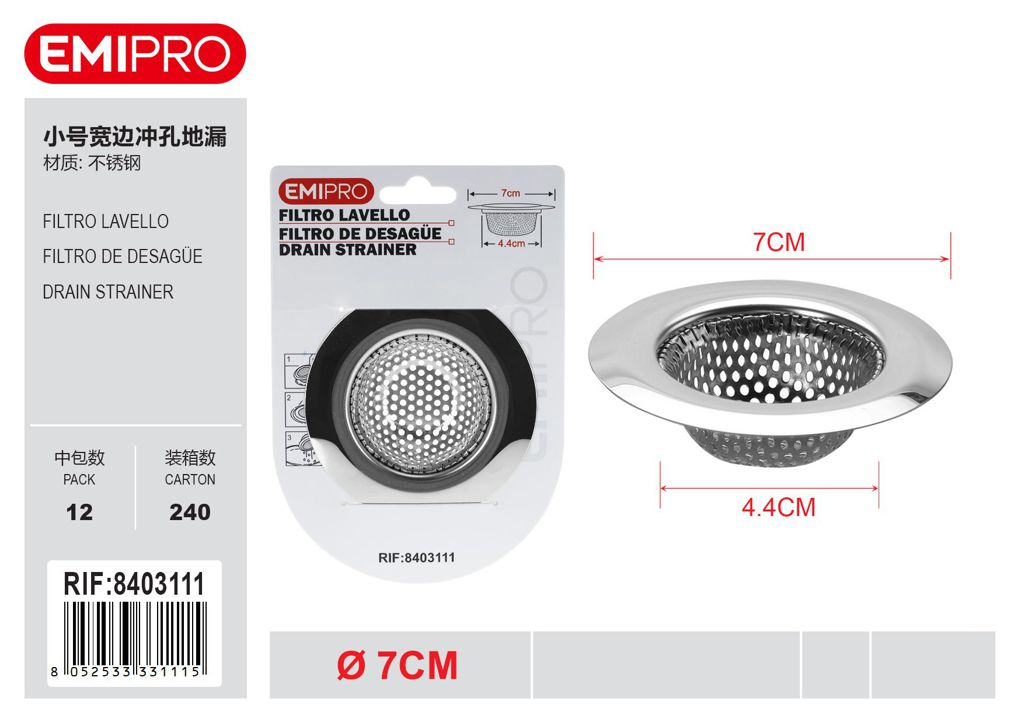 Filtro Lavello 7cm