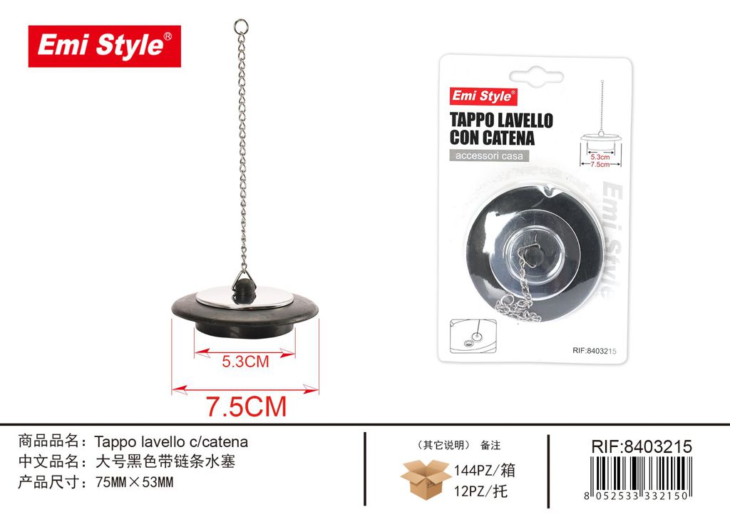 Tappo Lavello C/Catena 5.3cm