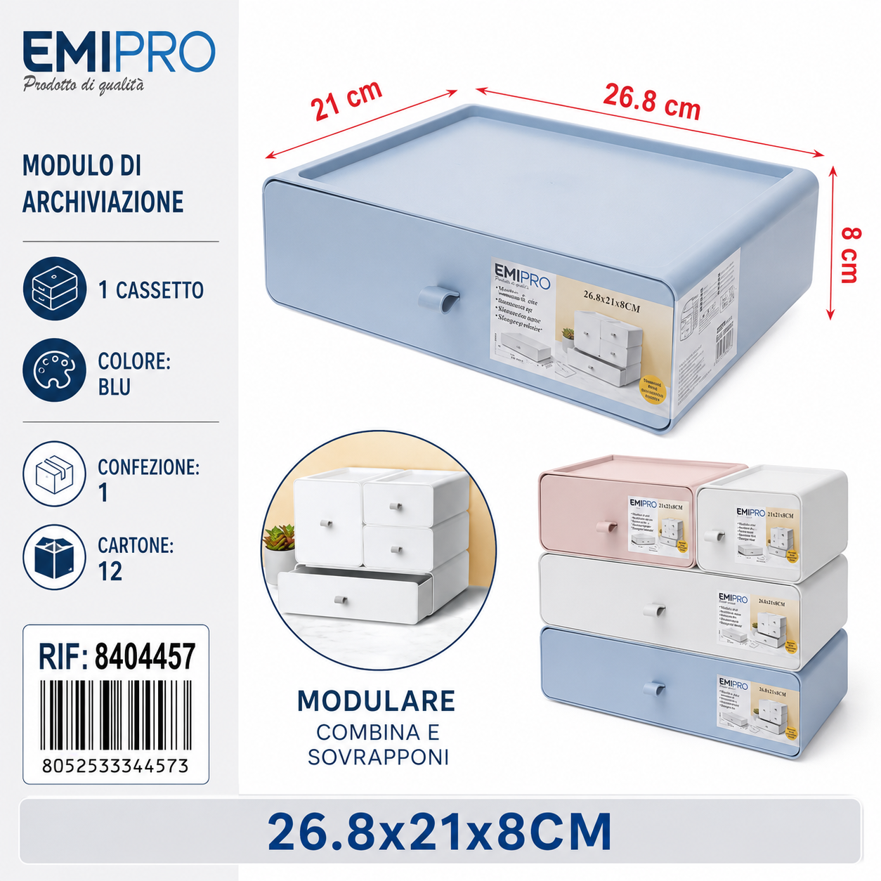 Modulo di Archiviazione 26.8*21*8cm