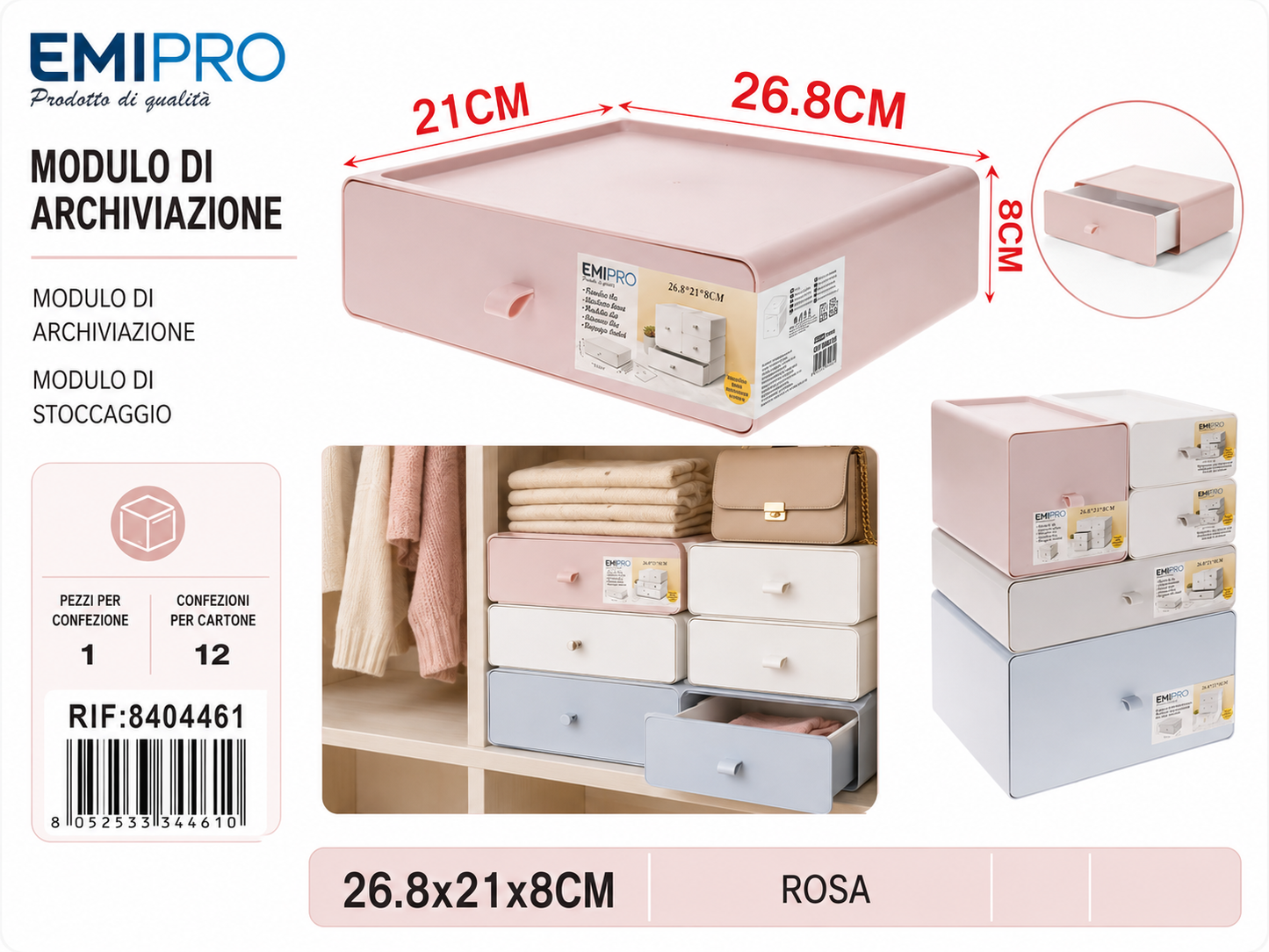 Modulo di Archiviazione 26.8*21*8cm