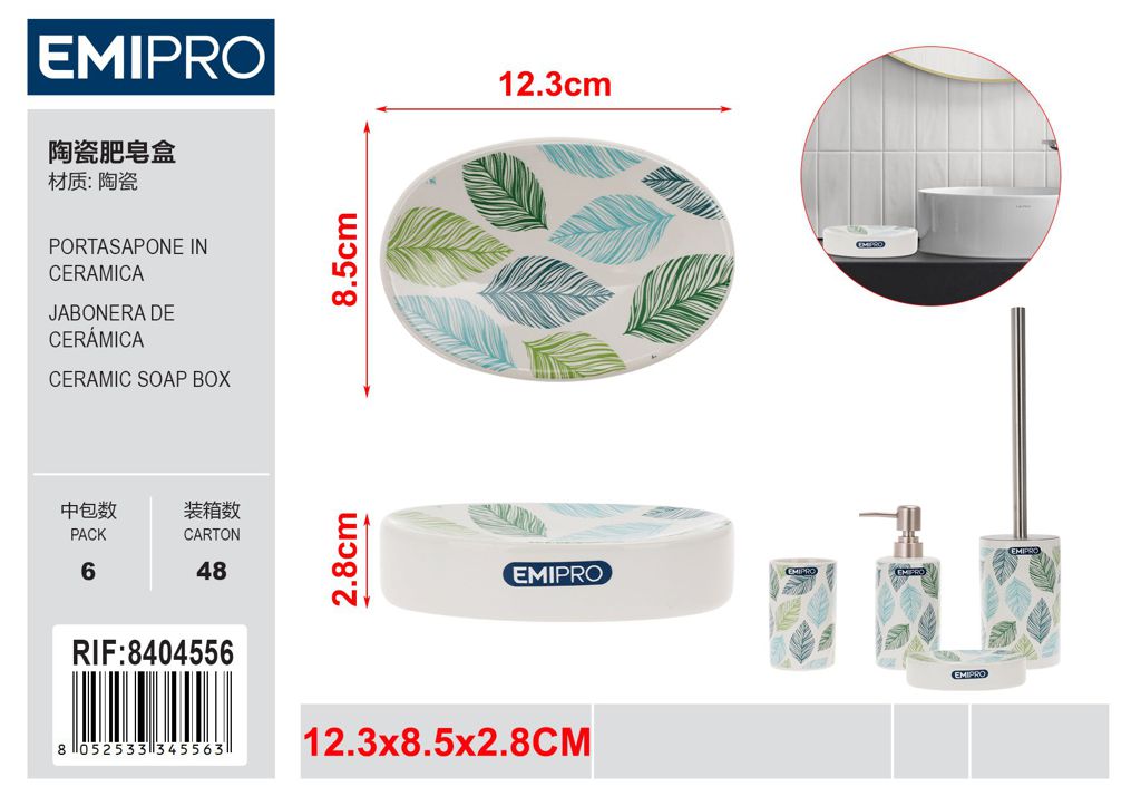 Portasapone In Ceramica
