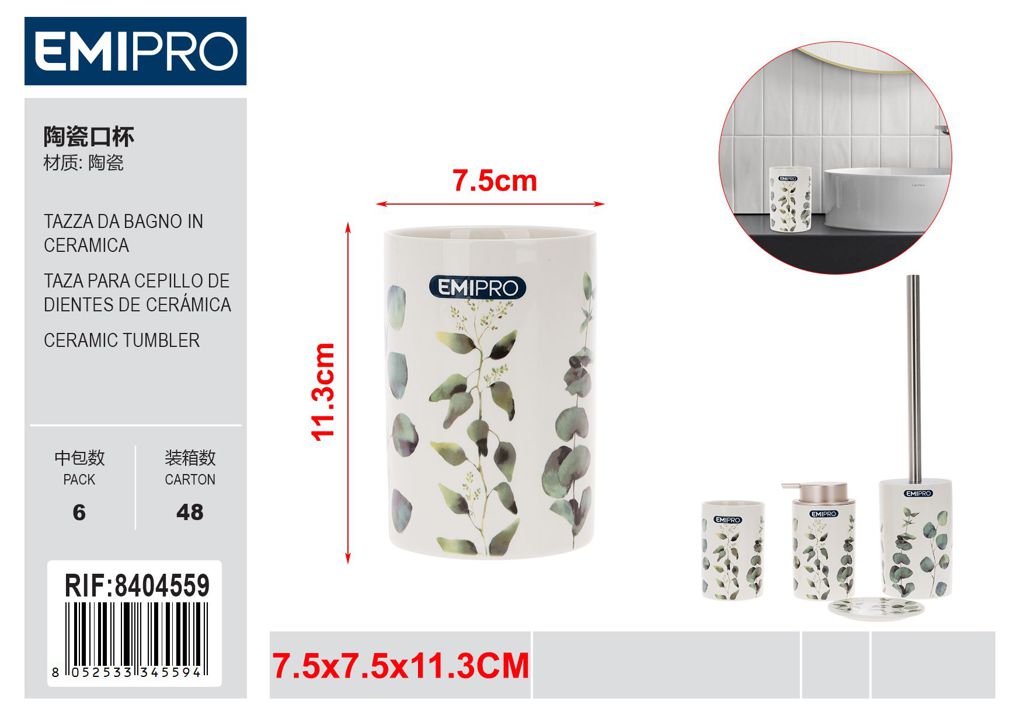 Tazza Da Bagno In Ceramica