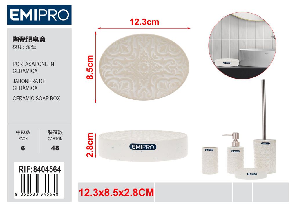 Portasapone In Ceramica