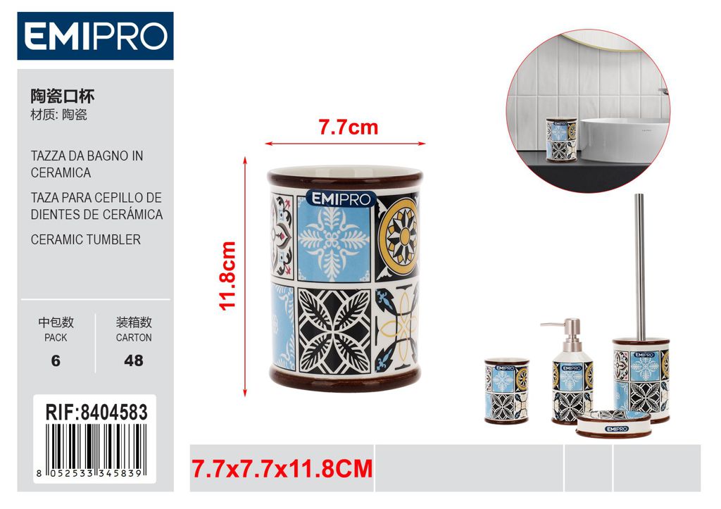 Tazza Da Bagno In Ceramica