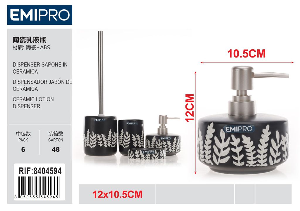 Dispenser Sapone In Ceramica