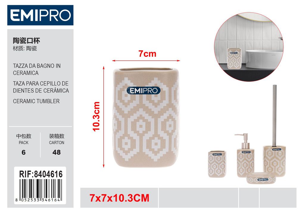 Tazza Da Bagno In Ceramica