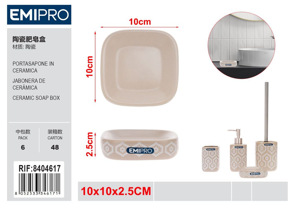 Portasapone In Ceramica