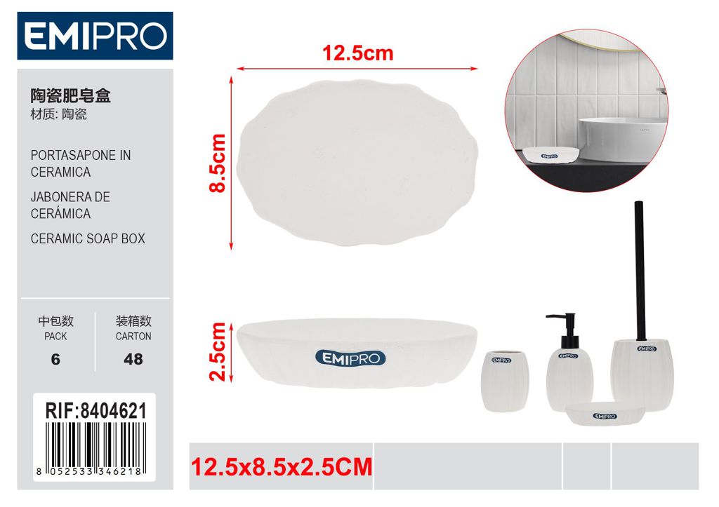 Portasapone In Ceramica