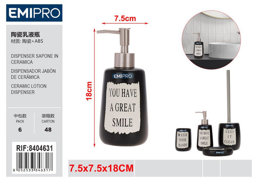 Dispenser Sapone In Ceramica