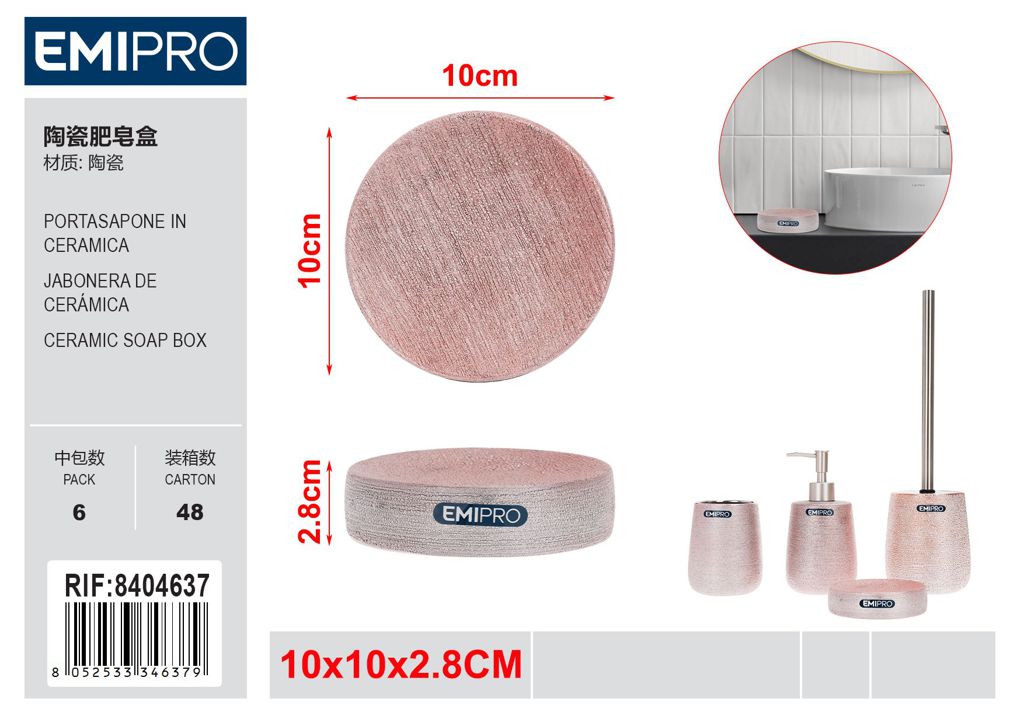 Portasapone In Ceramica