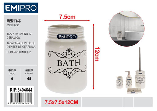 Tazza Da Bagno In Ceramica