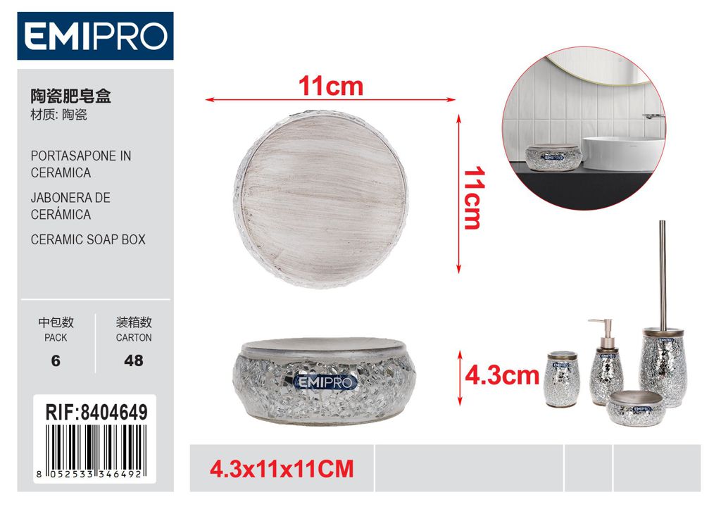 Portasapone In Ceramica