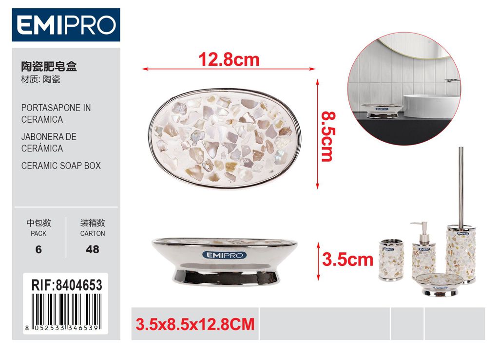 Portasapone In Ceramica