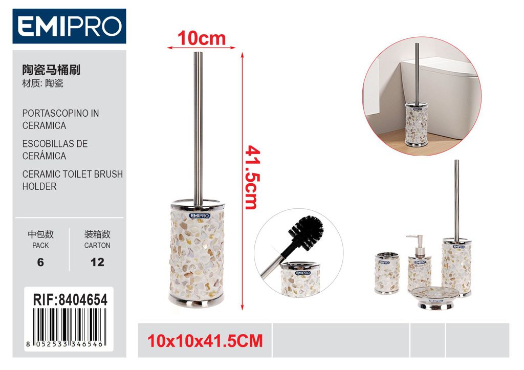 Portascopino In Ceramica