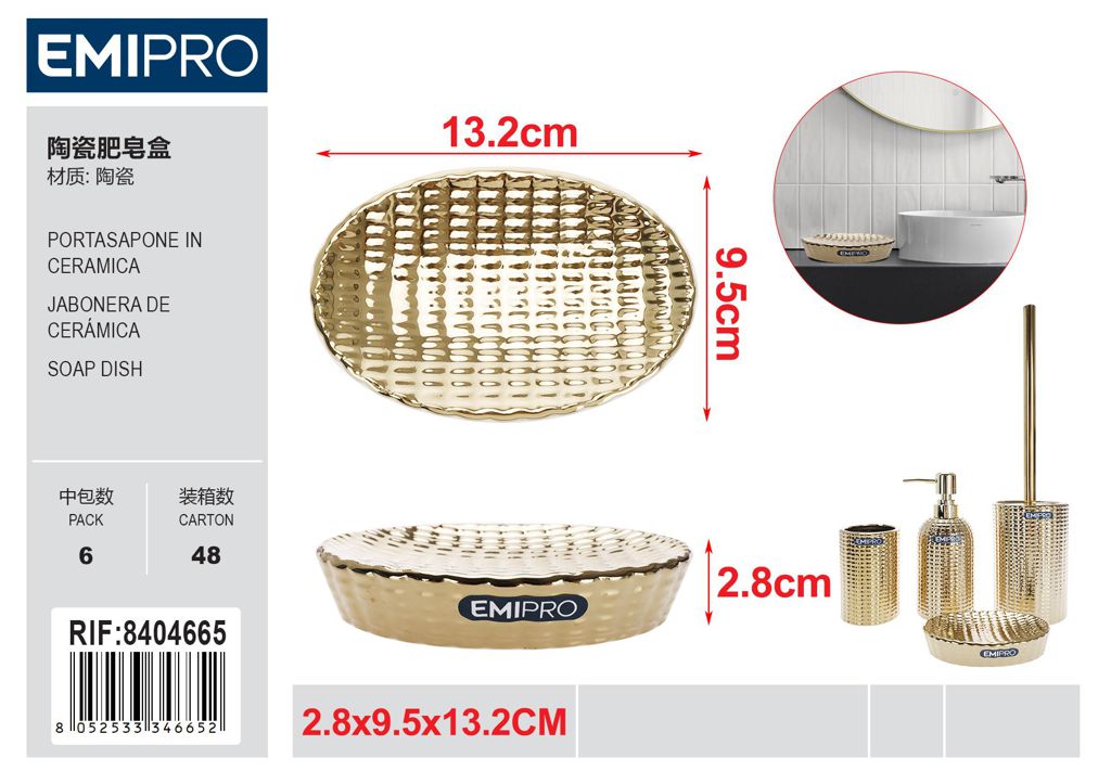 Portasapone In Ceramica