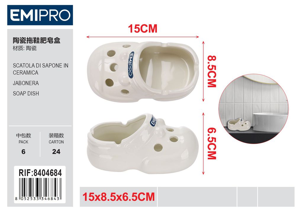Scatola Di Sapone In Ceramica
