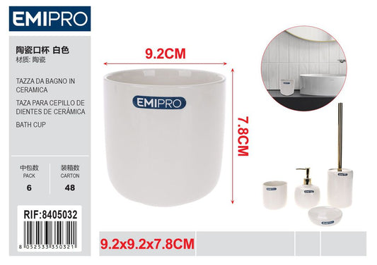 Tazza Da Bagno In Ceramica 9.2*7.8cm