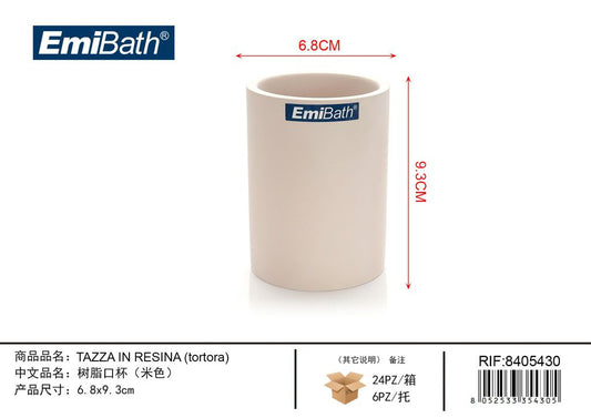 Tazza In Resina Tortora 6.8*9.3cm