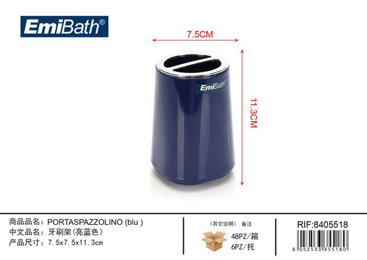 Portaspazzolino Blu 7.5*7.5*11.3cm