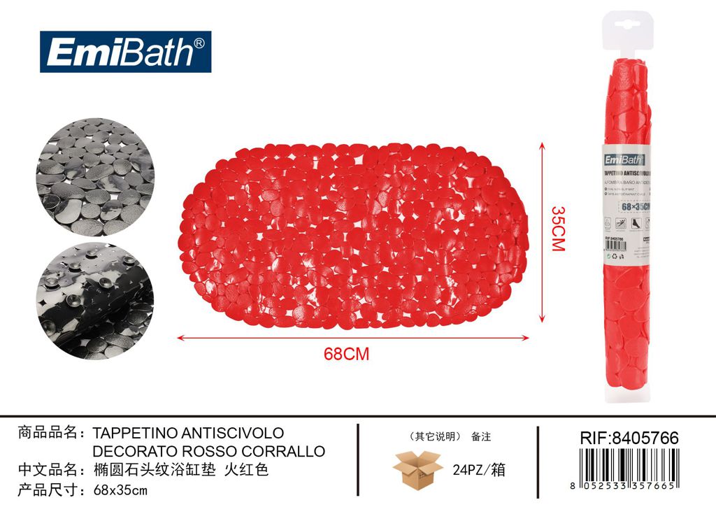 Tappetino Antiscivolo Decorato 68*35cm