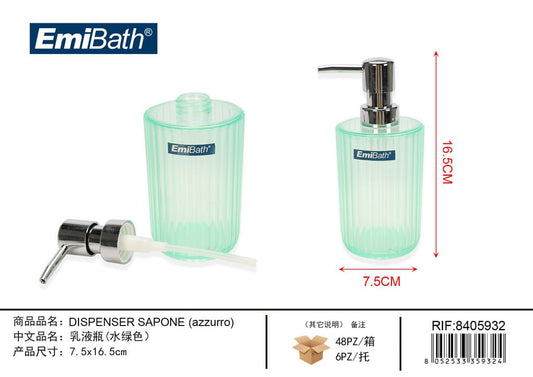 Dispenser Sapone Azzurro ?7.5X16.5cm
