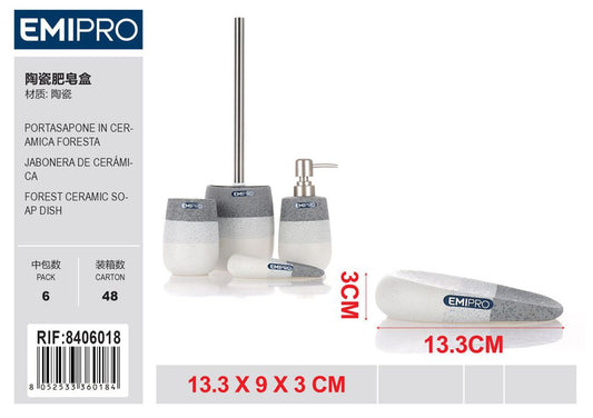 Portasapone In Ceramica Foresta