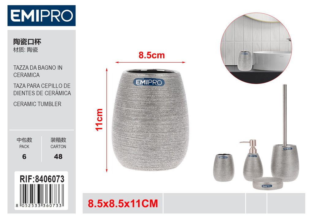 Tazza Da Bagno In Ceramica